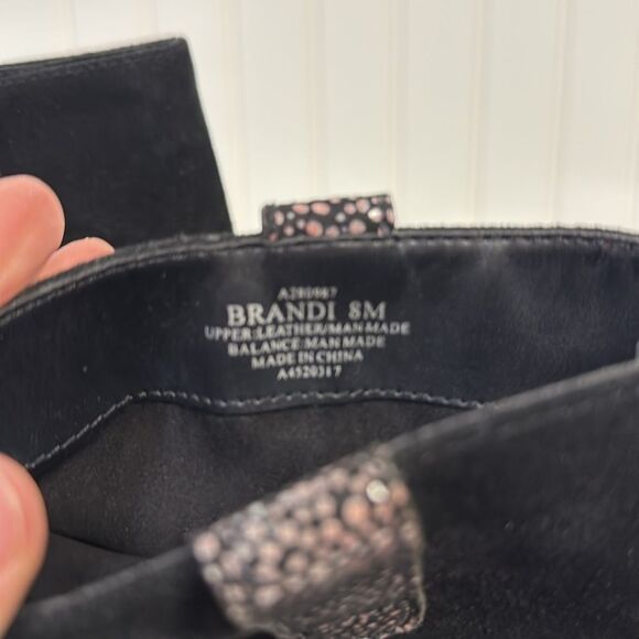 LOGO by Lori Goldstein Women Moto Booties Brandi Size US 8M Black Leather - Picture 8 of 8